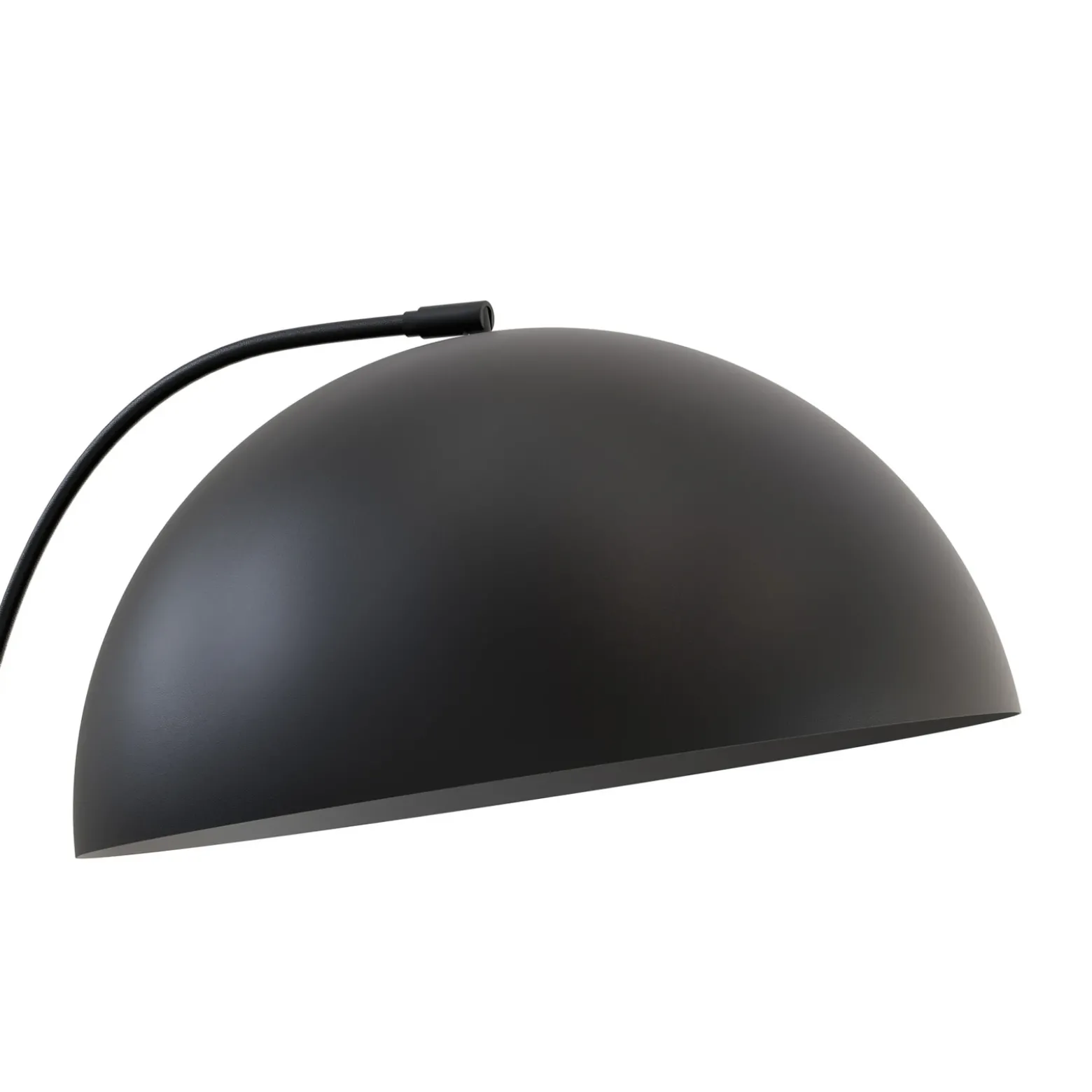 Lámpara de pie Arcos, negra, altura 150 cm, metal