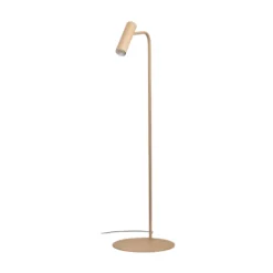 Lámpara de pie Axion, color beige, altura 115 cm, acero