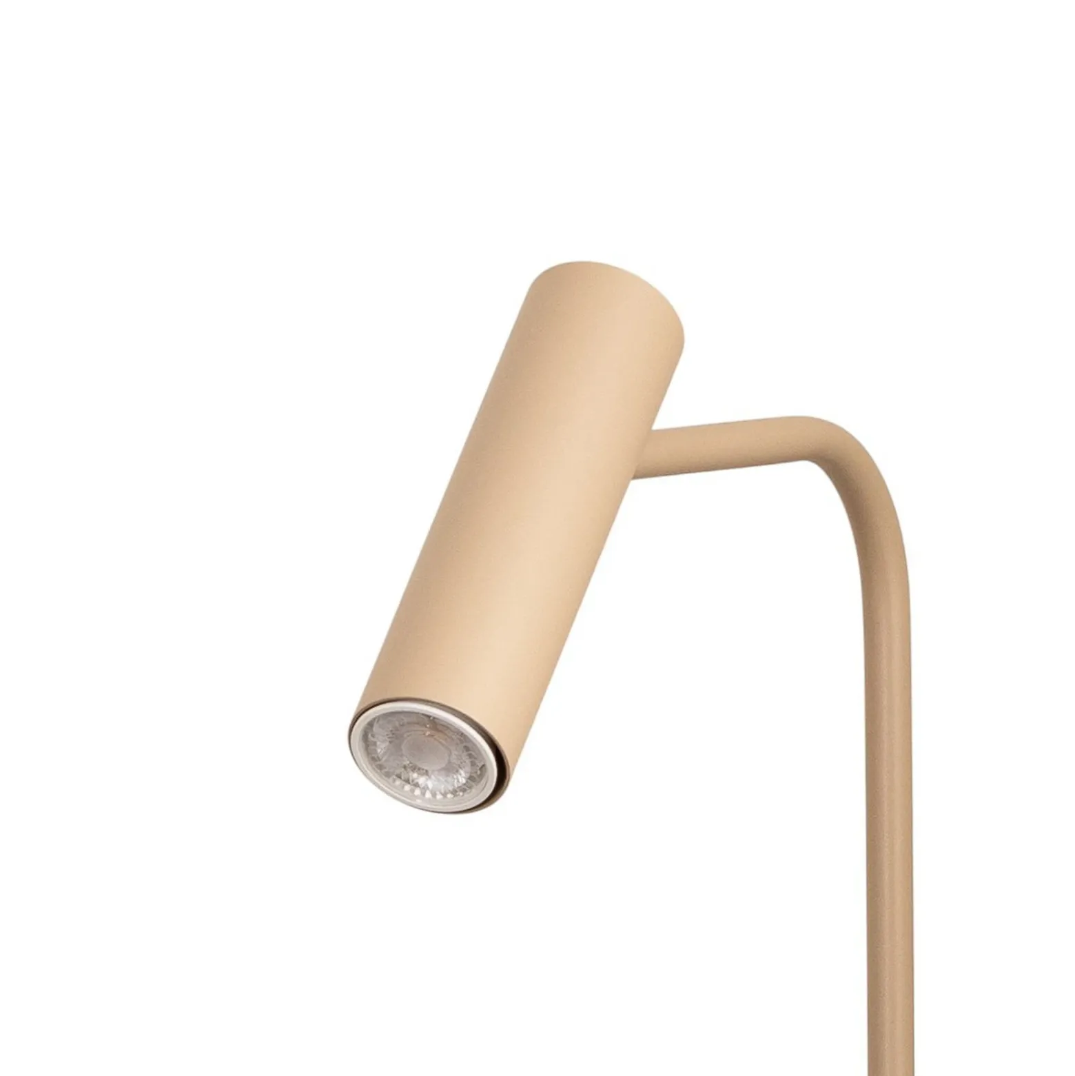 Lámpara de pie Axion, color beige, altura 115 cm, acero