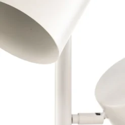 Lámpara de pie Bot, blanca, 3 luces