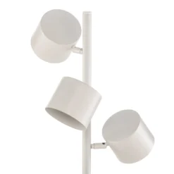 Lámpara de pie Bot, blanca, 3 luces