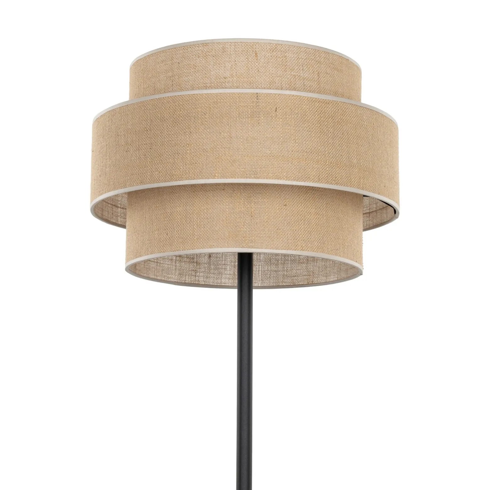 Lámpara de pie Calisto, yute, cilindro, marrón natural, altura 155 cm