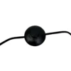 Lámpara de pie Calix de Dyberg Larsen, negro/color natural, 150 cm