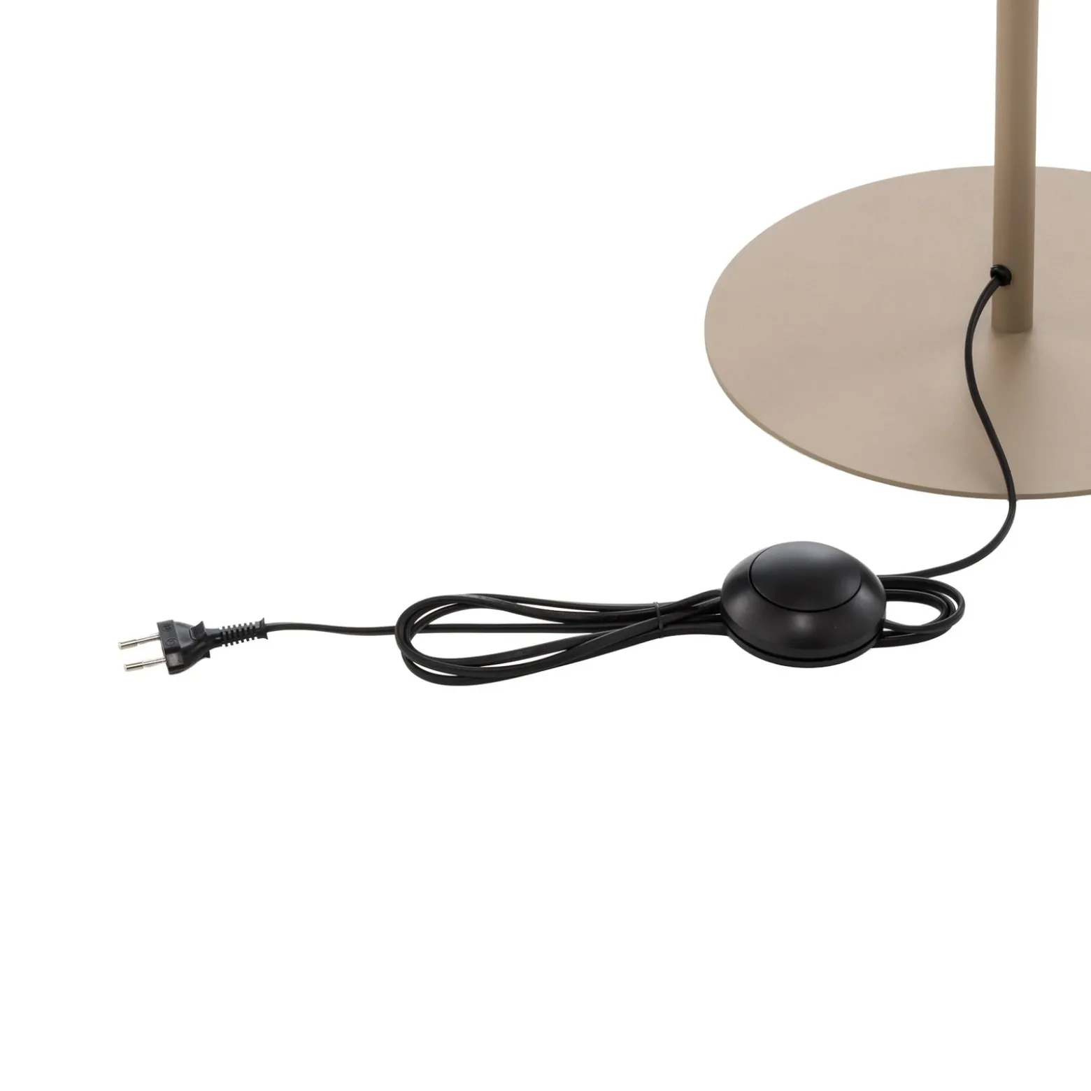 Lámpara de pie Calma, beige, rafia, altura 159 cm, E27