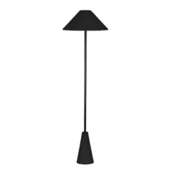 Lámpara de pie Cannes de Globen Lighting, negra, altura 140 cm