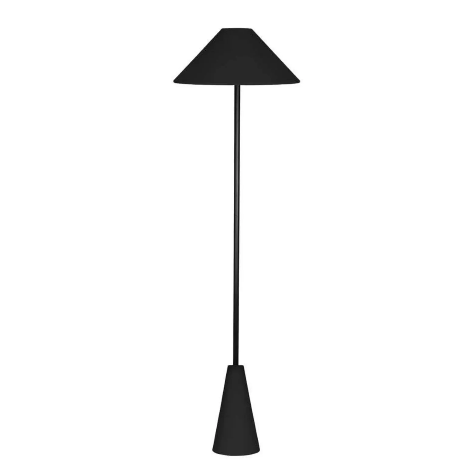 Lámpara de pie Cannes de Globen Lighting, negra, altura 140 cm