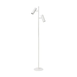 Lámpara de pie Club, regulable, blanca, metal, 140 cm, GU10