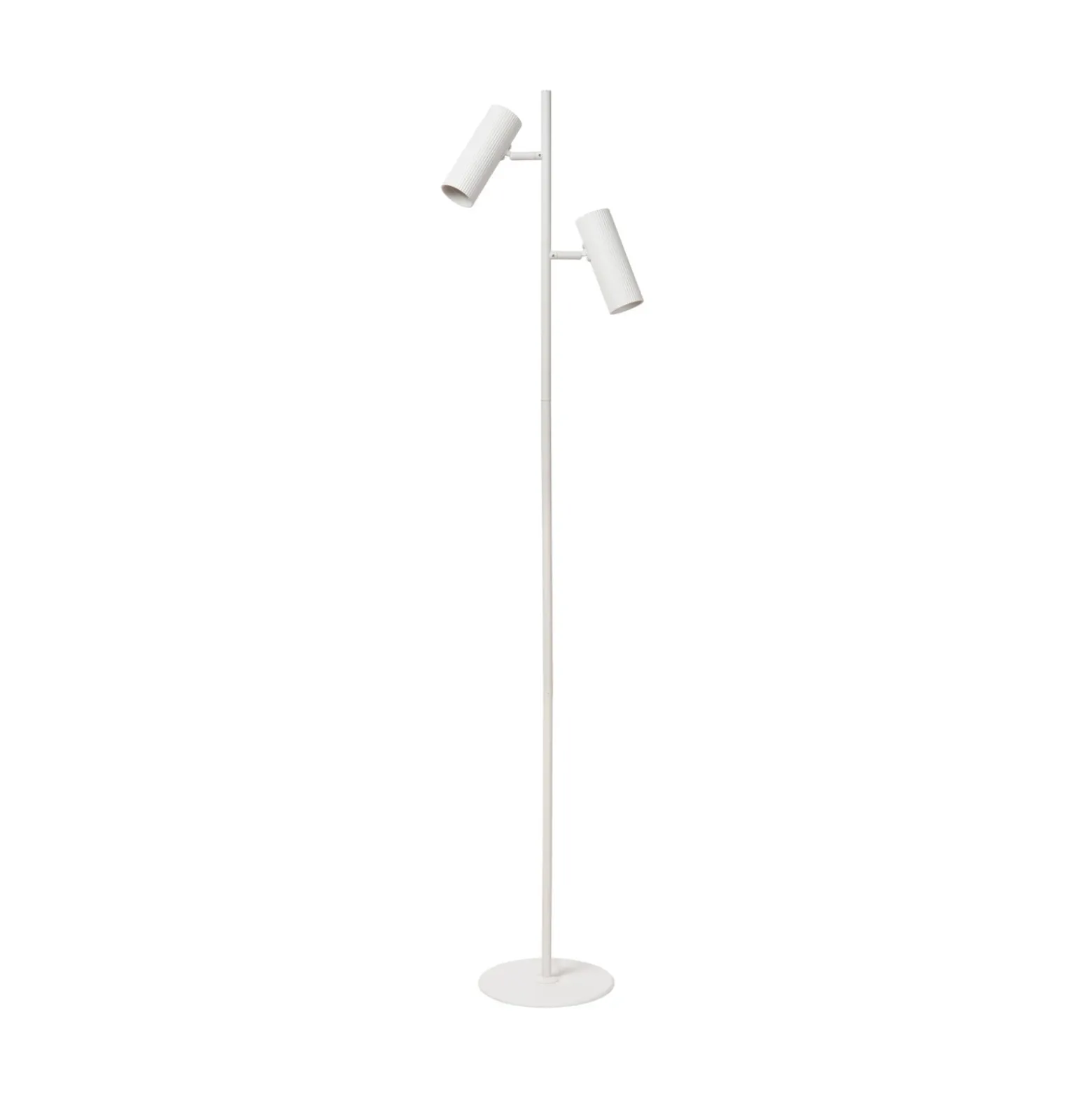 Lámpara de pie Club, regulable, blanca, metal, 140 cm, GU10