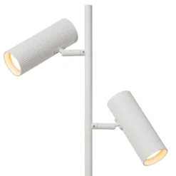 Lámpara de pie Club, regulable, blanca, metal, 140 cm, GU10