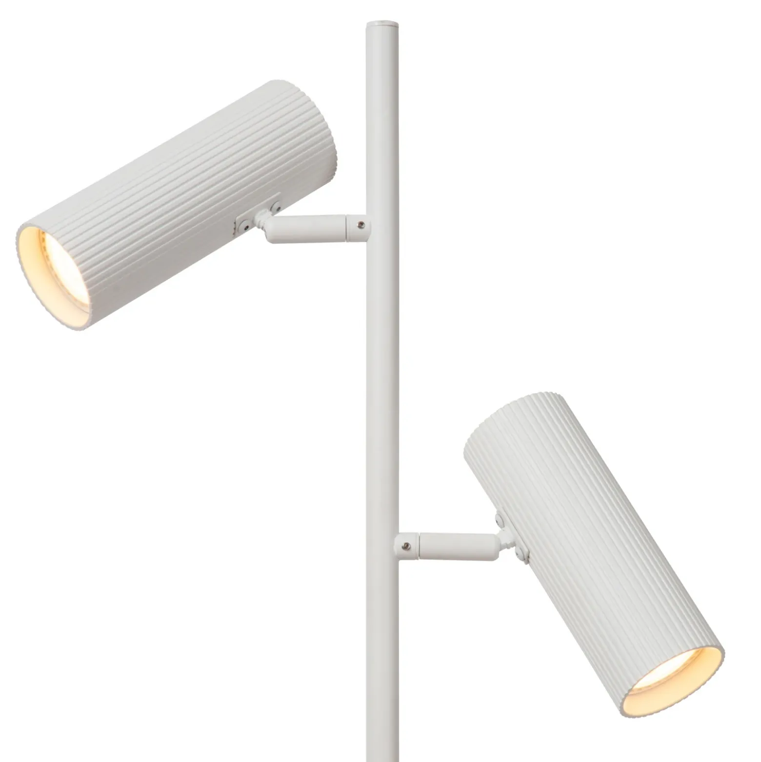 Lámpara de pie Club, regulable, blanca, metal, 140 cm, GU10