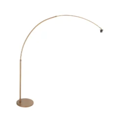 Lámpara de pie con arco Sparkled Light bronce/marrón 240 cm Alga marina