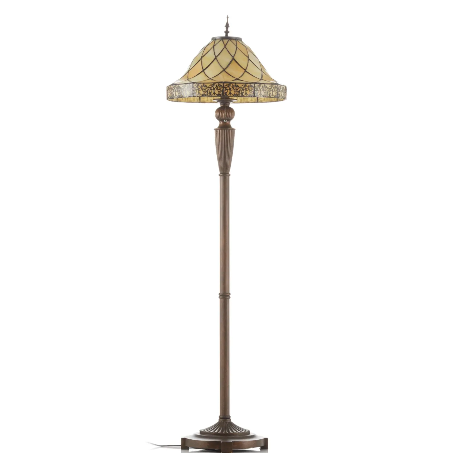 Lámpara de pie decor. Diamond con pantalla Tiffany