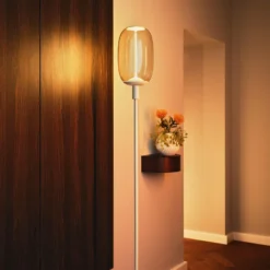 Lámpara de pie DECOR STICK de OSRAM, beige, altura 146 cm, 1 x E27