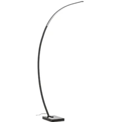 Lámpara de pie del arco LED Bangkok, negro mate
