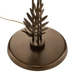 Lámpara de pie Dubai con diseño de hojas, 2 luces, bronce