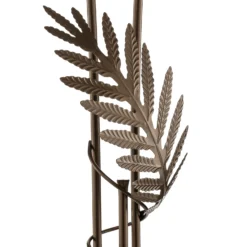 Lámpara de pie Dubai con diseño de hojas, 2 luces, bronce