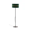 Lámpara de pie Duo, verde/dorado, Ø 40 cm, 1 luz