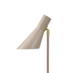 Lámpara de pie Dyberg Larsen DL12, beige/latón, 139 cm, metal