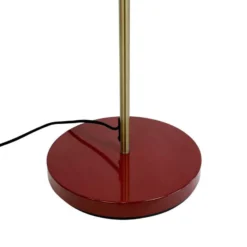 Lámpara de pie Dyberg Larsen Ocean, rojo oscuro, 160 cm, 2 luces.