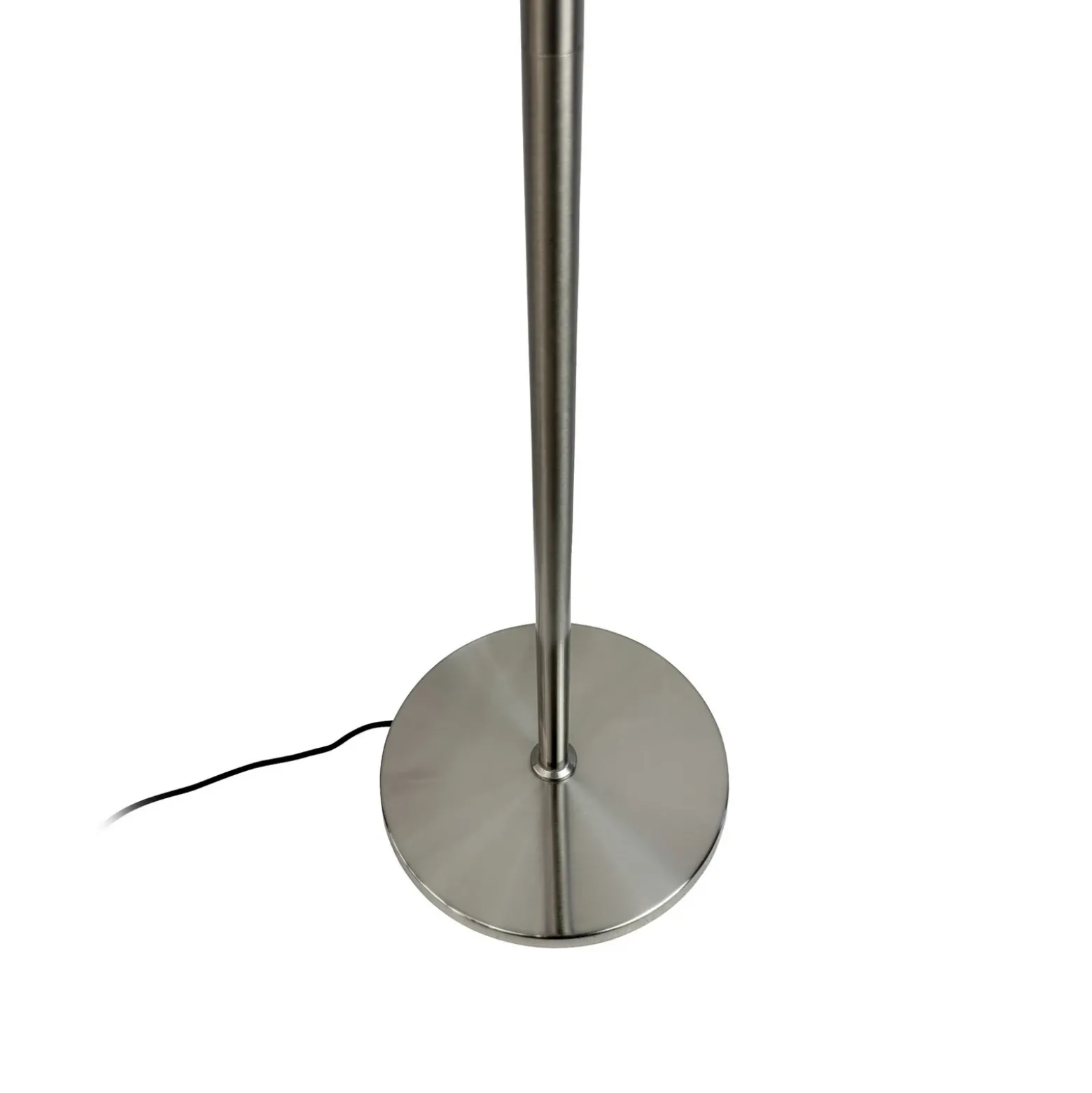 Lámpara de pie Dyberg Larsen Oulu, negro/acero, altura 128 cm