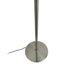 Lámpara de pie Dyberg Larsen Oulu, negro/acero, altura 128 cm