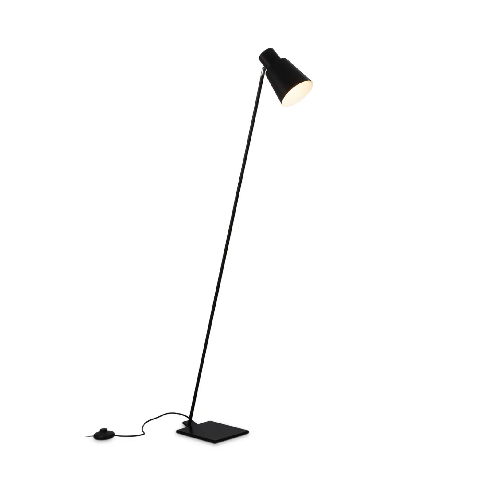 Lámpara de pie Ekko, ajustable, E27, negro