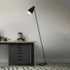 Lámpara de pie Ekko, ajustable, E27, negro