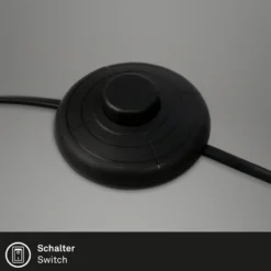 Lámpara de pie Ekko, ajustable, E27, negro