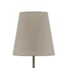 Lámpara de pie Elizabeth, color arena/beige, de lino, 152 cm de altura, E27