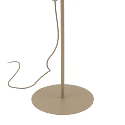 Lámpara de pie Elizabeth, color arena/beige, de lino, 152 cm de altura, E27