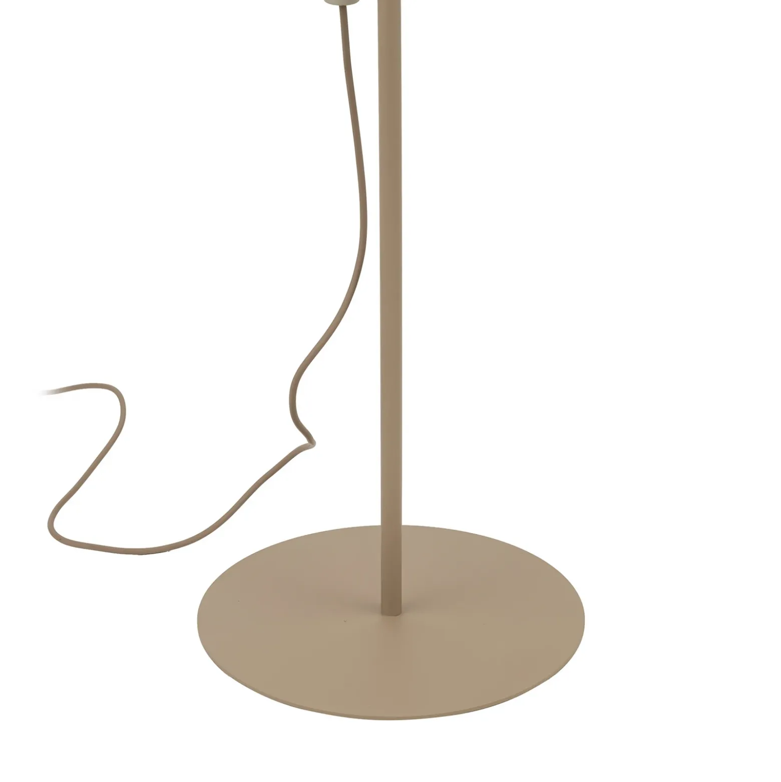 Lámpara de pie Elizabeth, color arena/beige, de lino, 152 cm de altura, E27