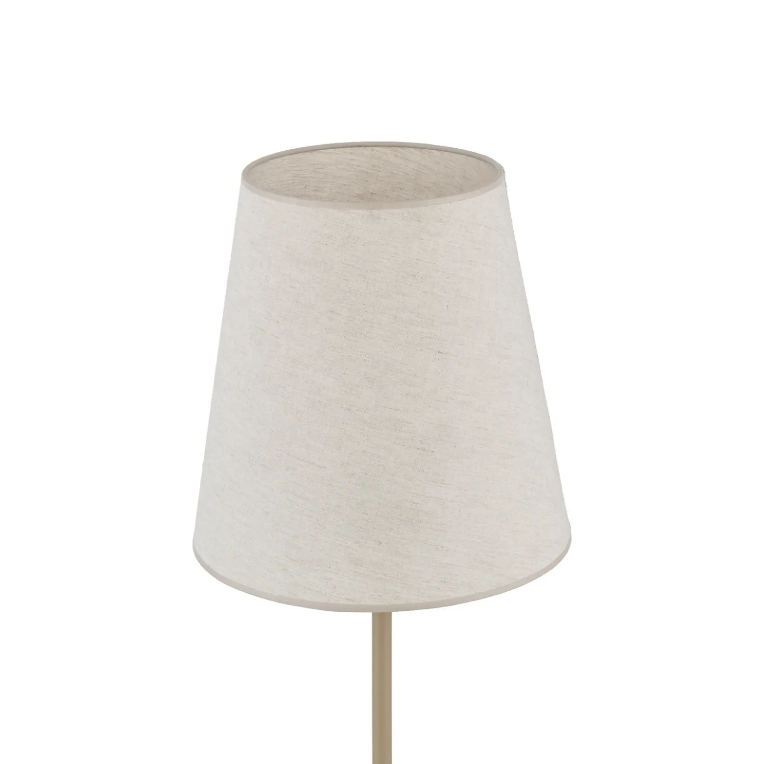 Lámpara de pie Elizabeth, color arena/beige, de lino, 152 cm de altura, E27