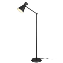 Lámpara de pie Enzo, altura 150 cm, negro
