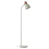Lámpara de pie Erena, cabezal orientable, verde claro