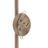 Lámpara de pie Etno LP4, beige, vidrio/acero, altura 140 cm, G9, G9