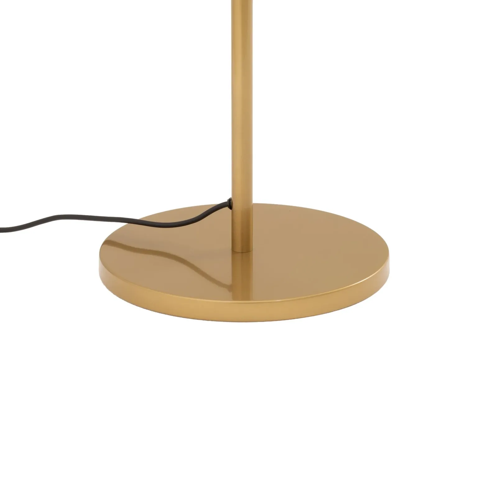 Lámpara de pie Fazli, dorada, cristal/metal, altura 162 cm, E14