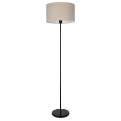 Lámpara de pie Feniglia con lino natural