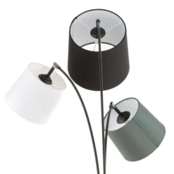 Lámpara de pie Foggy de By Rydéns, 3 luces, negra