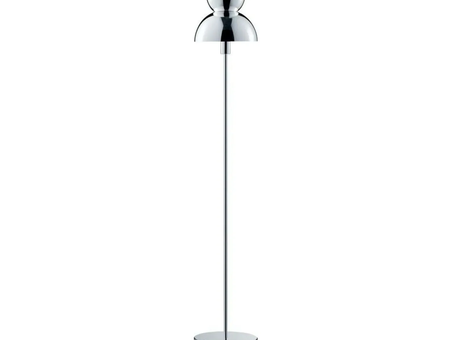 Lámpara de pie FRANDSEN Butterfly, color cromo, 135 cm, E14