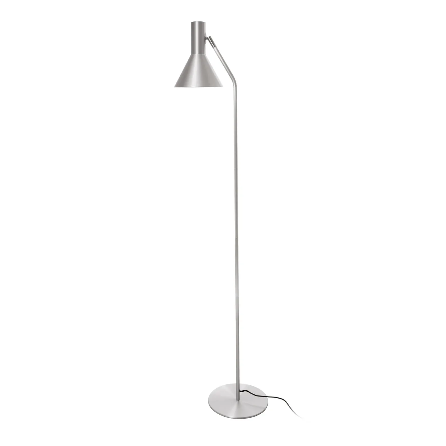 Lámpara de pie FRANDSEN Lyss, color aluminio, metal, 150 cm, E27