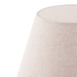 Lámpara de pie Gino de Globen Lighting, base de mármol, beige, 145 cm