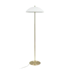 Lámpara de pie Globus de Dyberg Larsen, altura 150 cm, beige/latón