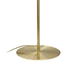 Lámpara de pie Globus de Dyberg Larsen, altura 150 cm, beige/latón