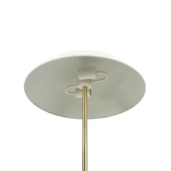 Lámpara de pie Globus de Dyberg Larsen, altura 150 cm, beige/latón