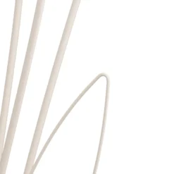Lámpara de pie Gloriosa, crema, cristal, 9 luces