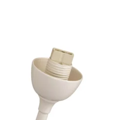 Lámpara de pie Gloriosa, crema, cristal, 9 luces