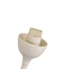 Lámpara de pie Gloriosa, crema, cristal, 9 luces