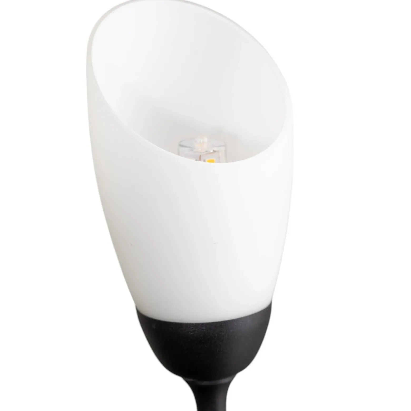 Lámpara de pie Gloriosa, negro, cristal, 9 luces