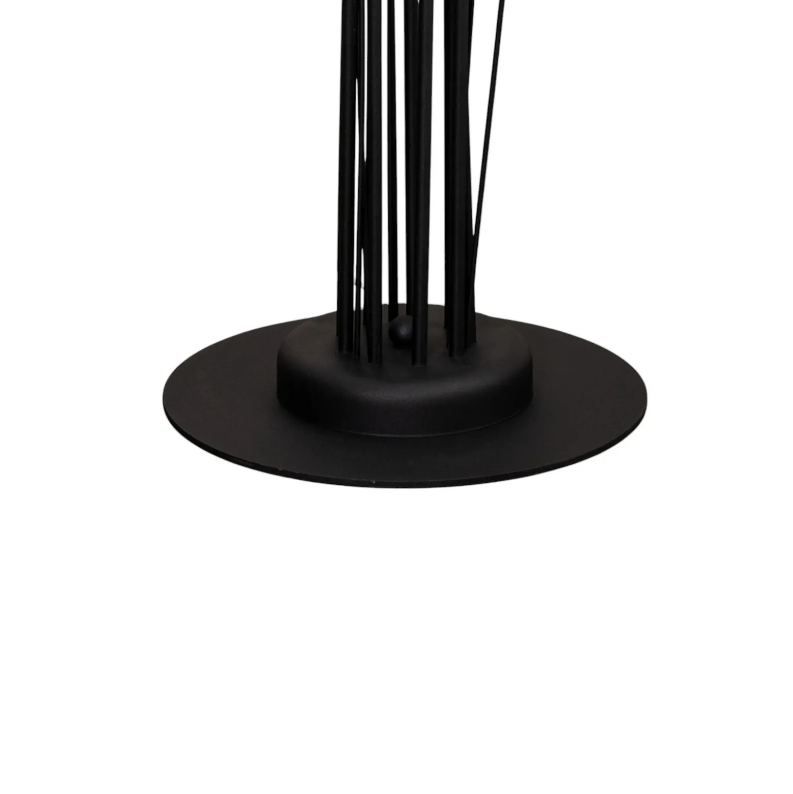 Lámpara de pie Gloriosa, negro, cristal, 9 luces