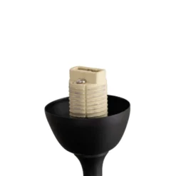 Lámpara de pie Gloriosa, negro, cristal, 9 luces
